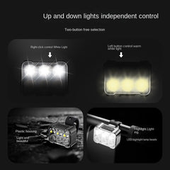 Bicycle LED Lights Front Rear Night Riding Safety