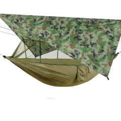 Double Camping Hammock Mosquito Net Rain Fly Tarp