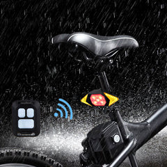 USB Rechargeable Wireless Bicycle Turn Signal Taillight
