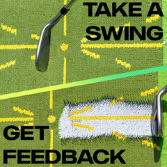 Golf Training Mat Swing Practice Directional Trace Pad