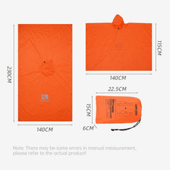 3-in-1 Waterproof Rain Poncho Outdoor Travel Gear