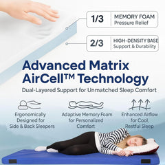 Matrix Air-Cell Memory Foam Camping Mattress Comfort