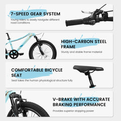 S20101 20-Inch Kids Mountain Bike 7-Speed