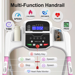 Foldable 2.5HP Electric Treadmill Home Running Machine