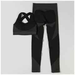 Textured Leggings Sports Bra Activewear Set Women