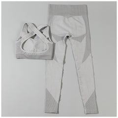 Textured Leggings Sports Bra Activewear Set Women