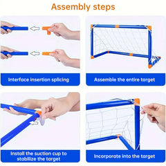 Mini Foldable Soccer Set Detachable Posts Kids Game