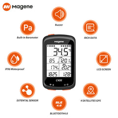 C406 GPS Bicycle Computer Speed Odometer
