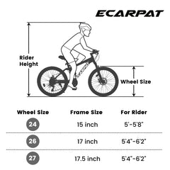 Ecarpat 26-Inch Mountain Bike Disc Brake