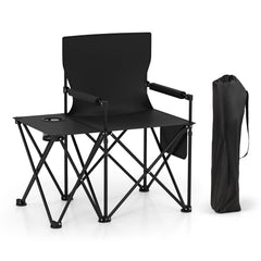 Oversized Camping Chair Side Table Storage Pockets