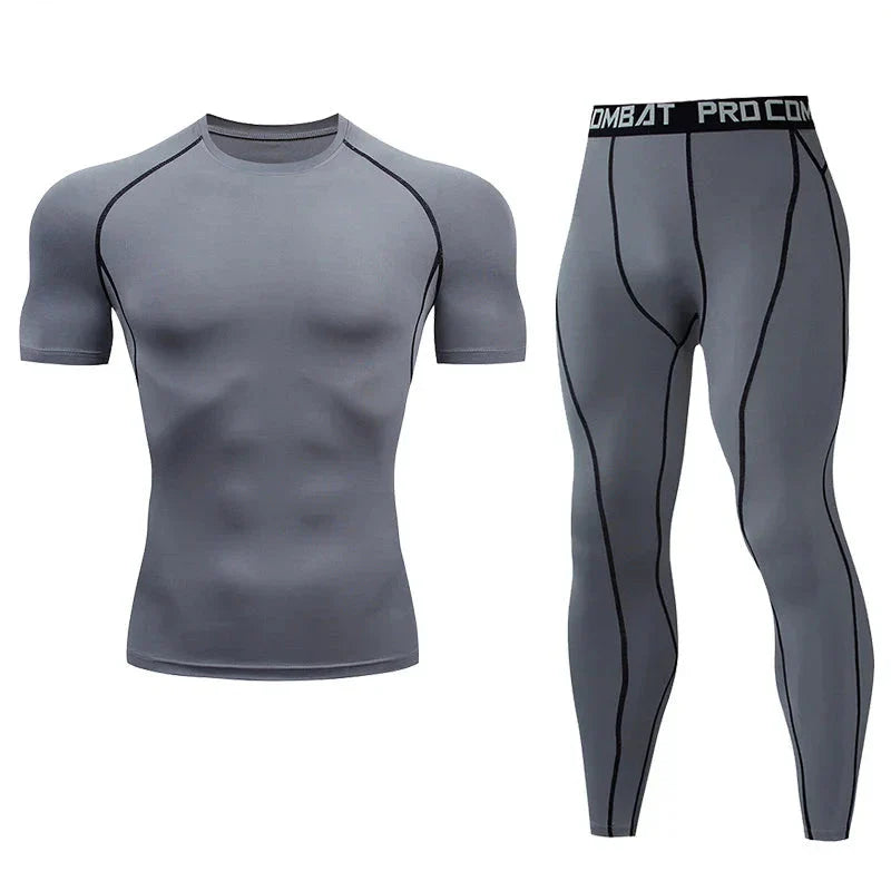 Men's Compression Fitness Gear Gym Training Apparel