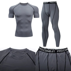 Men's Compression Fitness Gear Gym Training Apparel