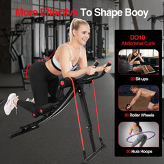 Foldable Ab Machine Core Workout Trainer