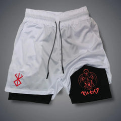 Men's 2-in-1 Compression Running Shorts Phone Pocket