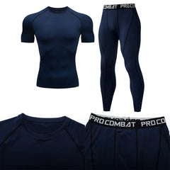 Men's Compression Fitness Gear Gym Training Apparel