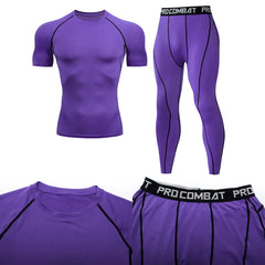 Men's Compression Fitness Gear Gym Training Apparel