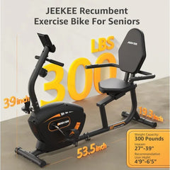 Recumbent Exercise Bike Indoor Magnetic Cycling Fitness Equipment