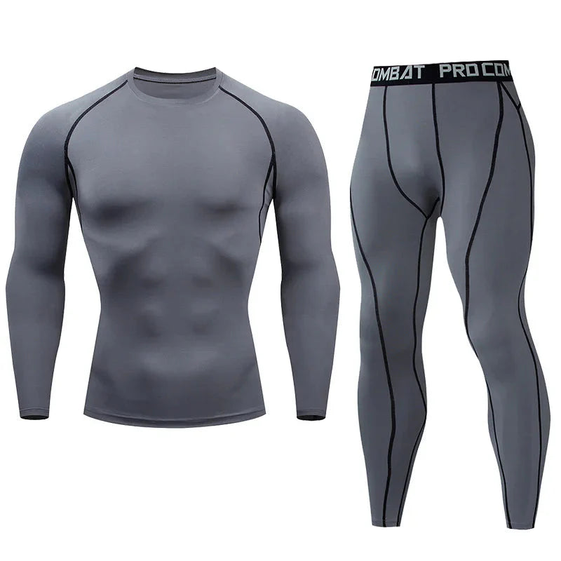 Men's Compression Fitness Gear Gym Training Apparel