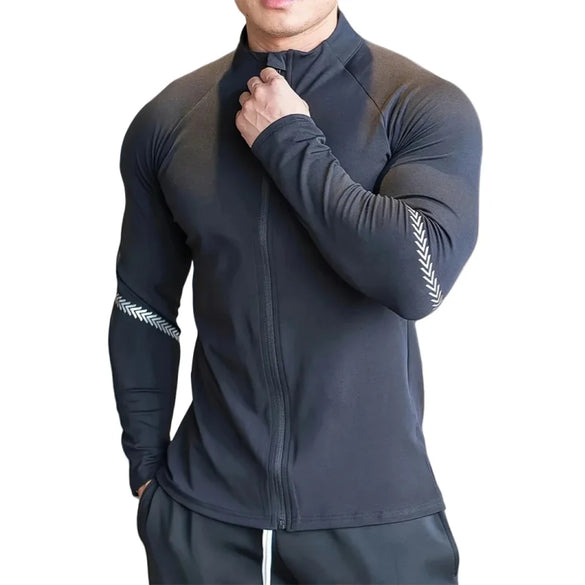 Men's Compression Sports Jacket Quick Dry Fitness