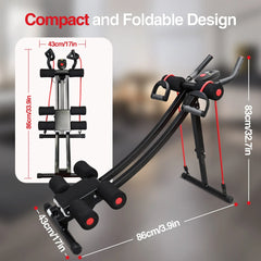 Foldable Ab Machine Core Workout Trainer