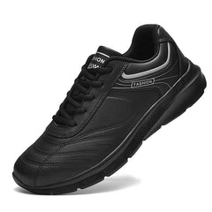 Men's White Leather Sneakers Warm Comfortable Sport Shoes