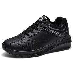 Men's White Leather Sneakers Warm Comfortable Sport Shoes