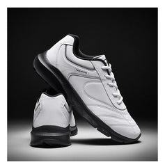 Men's White Leather Sneakers Warm Comfortable Sport Shoes