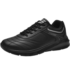 Men's White Leather Sneakers Warm Comfortable Sport Shoes