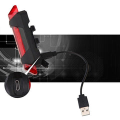 USB Rechargeable Bicycle LED Front Rear Safety Lights