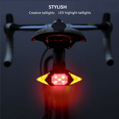 USB Rechargeable Wireless Bicycle Turn Signal Taillight