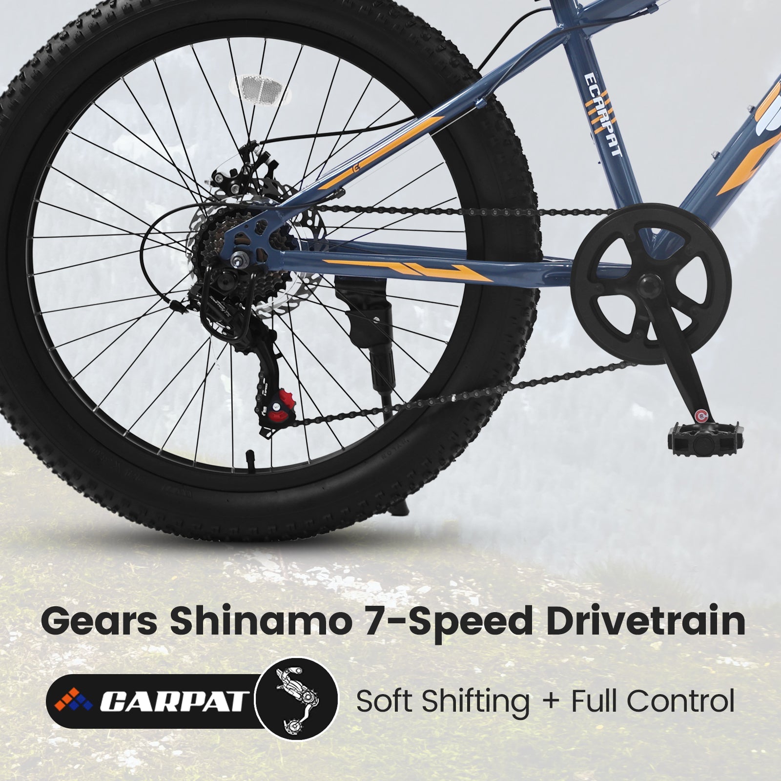 24-Inch Fat Tire Mountain Bike