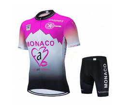 Men's Purple Cycling Suit Short Sleeve Mountain Bike