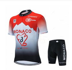 Men's Purple Cycling Suit Short Sleeve Mountain Bike
