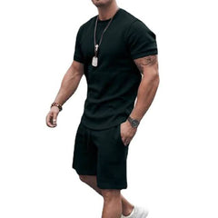 Men's Casual Activewear Running T-Shirt Shorts Set