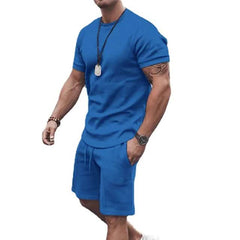 Men's Casual Activewear Running T-Shirt Shorts Set