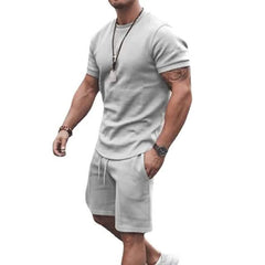 Men's Casual Activewear Running T-Shirt Shorts Set