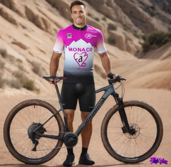 Men's Purple Cycling Suit Short Sleeve Mountain Bike