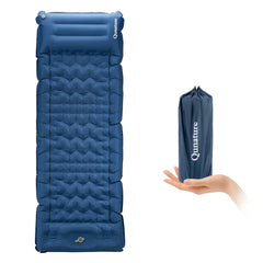 Ultra-Light Inflatable Sleeping Pad Built-In Pillow Camping