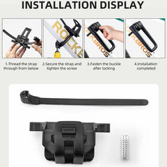 Heavy-Duty Anti-Cut Bike U-Lock Security